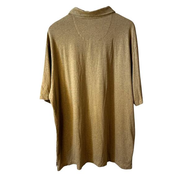Big Sky Outfitters New Mens 100% Cotton Short Sleeve Polo Tan Size XL Comfort - Picture 2 of 9